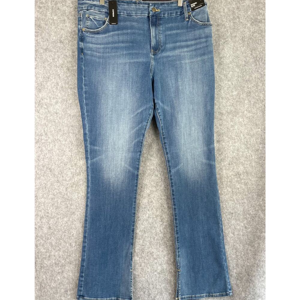Express Skyscraper Mid Rise Jeans Womens XL Long 18/20 Flexx Hyper Stretch NWT